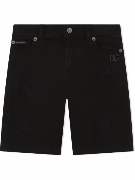 Szorty jeansowe dziecięce Dolce And Gabbana czarne