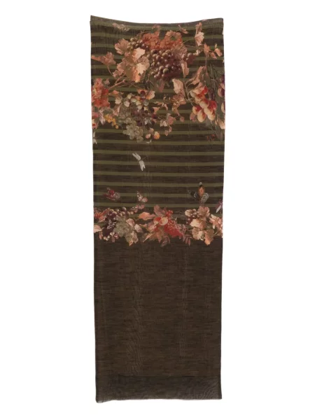 Fustă Jean Paul Gaultier cu model floral cu imagine maro