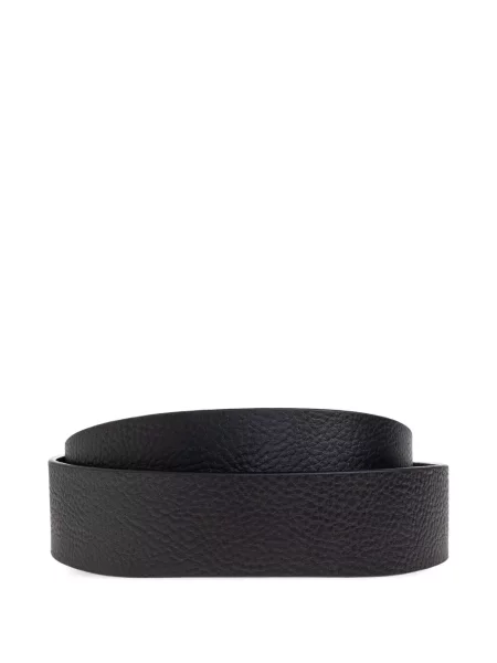 Curea Stone Island din piele cu strasuri negru