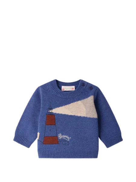 Sweter dziecięcy Bonpoint niebieski