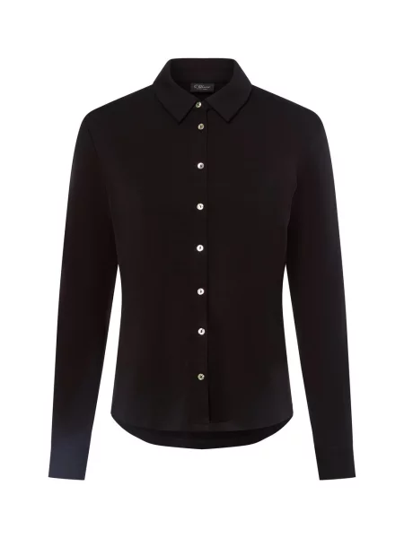 S.Oliver BLACK LABEL Bluzka Kobiety Dżersej 34 czarny