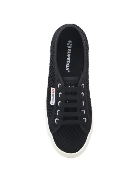 Sneakerși Superga 2750 plasă negru