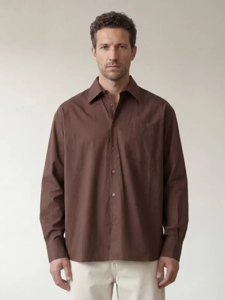 ARMIE Srajca The Dennis Loose Shirt' rjava