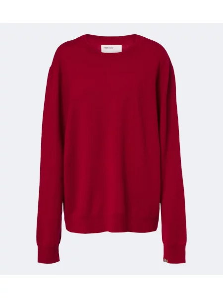 Pulover Extreme Cashmere din cașmir roșu