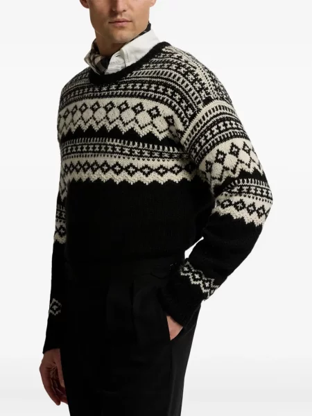 Кашмирен пуловер Ralph Lauren Purple Label черно