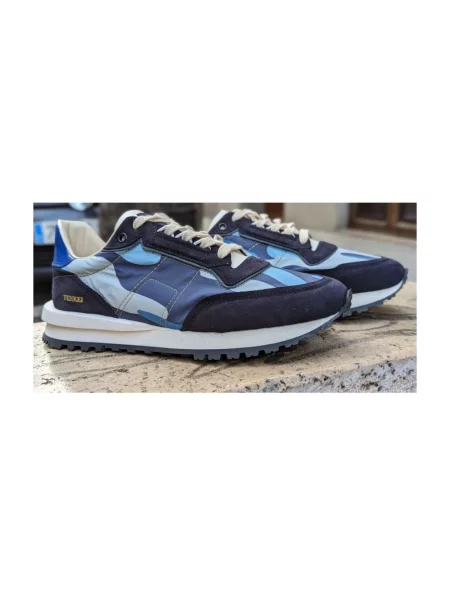 Sneakersy Hidnander wsuwane niebieskie