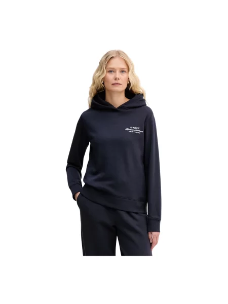 Bluza z kapturem Gant z kapturem niebieska