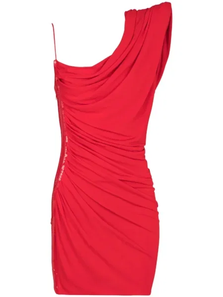 Rochie Balmain cu paiete de costum roșu