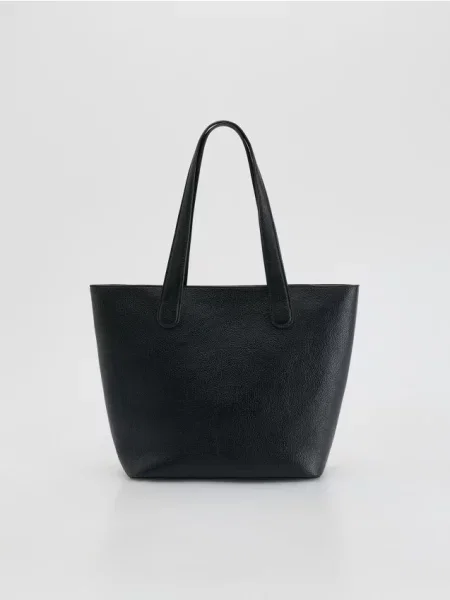 Reserved Torebka shopper czarny