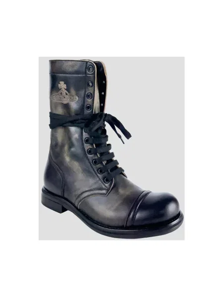 Botki Vivienne Westwood skórzane czarne