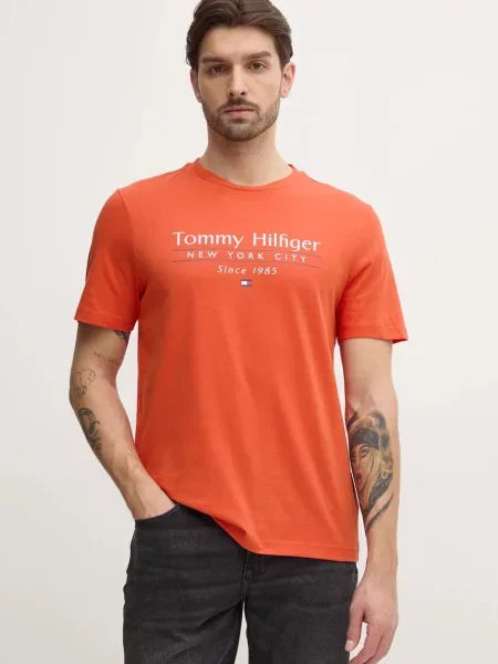 Tommy Hilfiger tričko oranžové