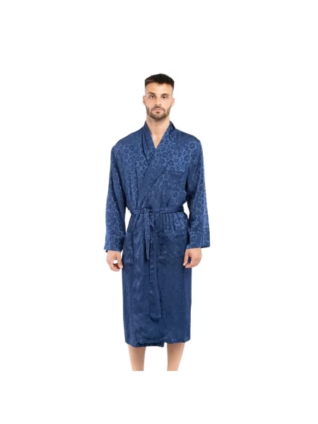 Szlafrok Moschino niebieski