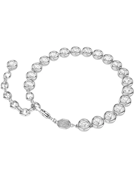 Bransoletka Swarovski do tenisa szara