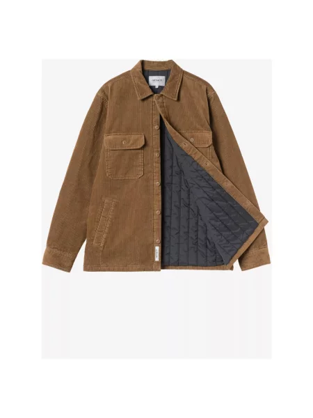 Kurtka koszulowa Carhartt Wip brązowa