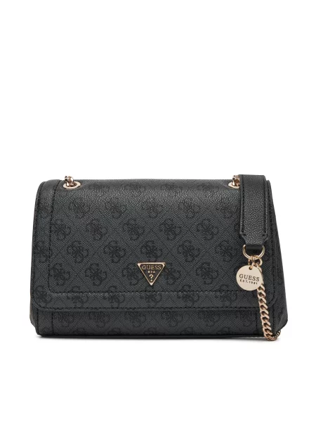 GUESS Torba za čez ramo ANADELA 3 grafit črna