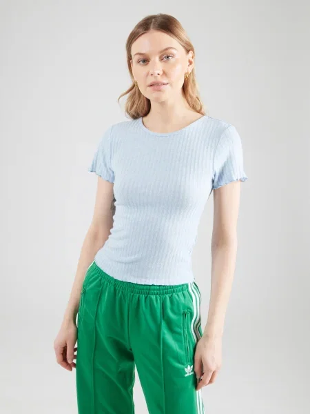 Noisy May Majica Berry Svetlo Slim Fit modra