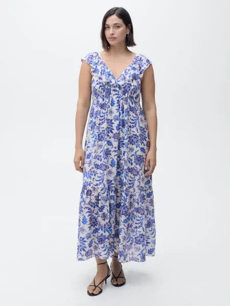 Сукня міді MANGO блакитний