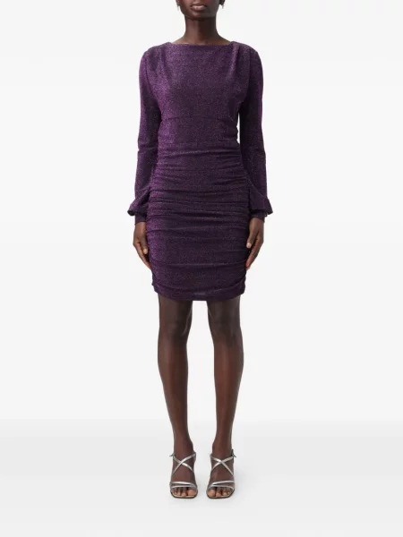 Rochie Gaelle din jerseu scurtă de costum violet