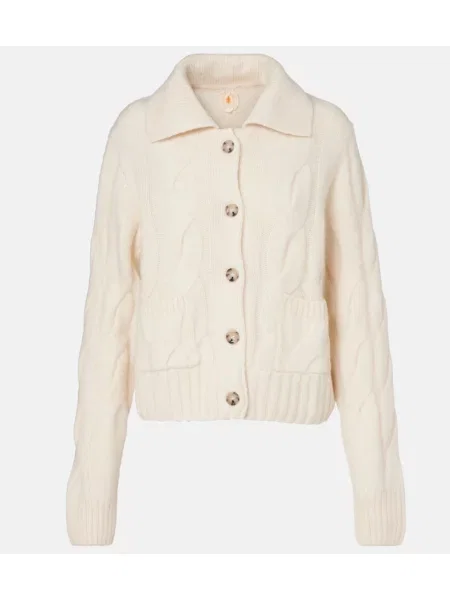 Cardigan Jardin Des Orangers de mătase alb