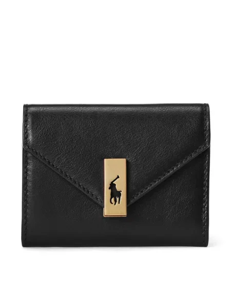 Μικρό Πορτοφόλι Γυναικείο Polo Ralph Lauren μαύρο