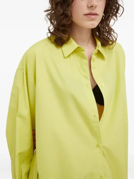 Rochie tip cămașă Samsøe Samsøe de costum verde