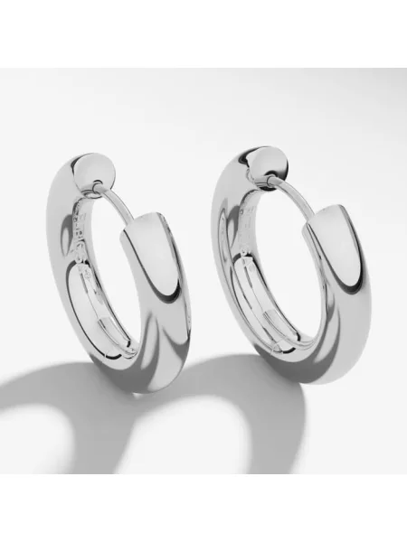 Kolczyki FURIOSA® Chubby Hoop Earrings Silver Universal