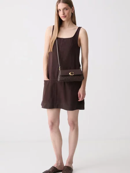Marc O'Polo rochie din denim maro