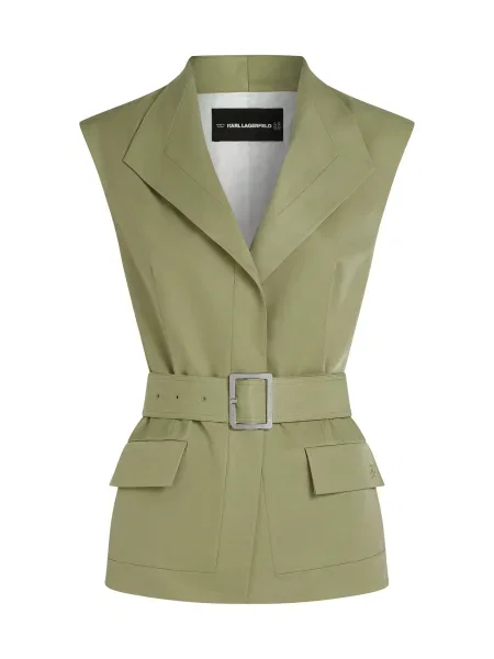 Karl Lagerfeld vestă desfacut verde