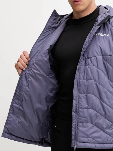 Утепленная демисезонная куртка Adidas Terrex фиолетовая