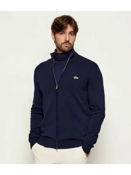 Pulover Lacoste clasic albastru