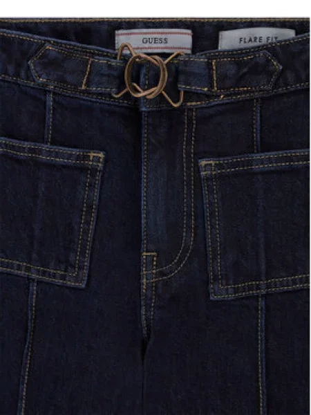 Guess Džinsai Tamsiai Flare Fit mėlyna
