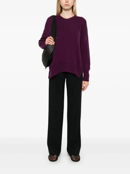Sweter Allude z kaszmiru fioletowy