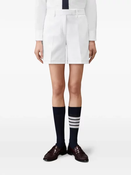 Pantaloni scurți Thom Browne fără toc alb