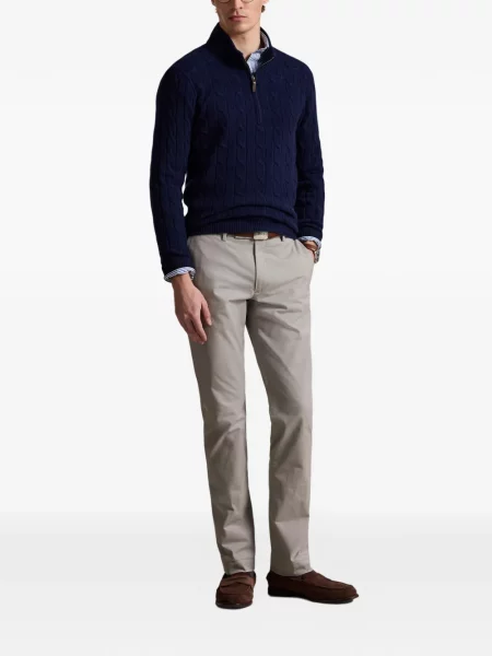 Șosete Polo Ralph Lauren cu broderie în carouri de flanelă verde