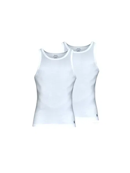 Klasična polo majica Polo Ralph Lauren brez rokavov bela