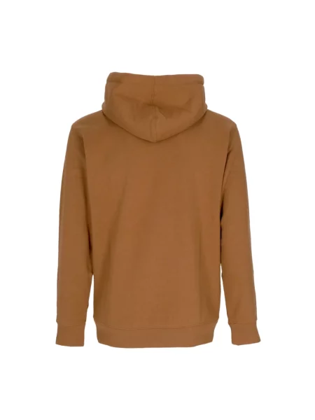 Bluza z kapturem Obey polarowa z kapturem brązowa