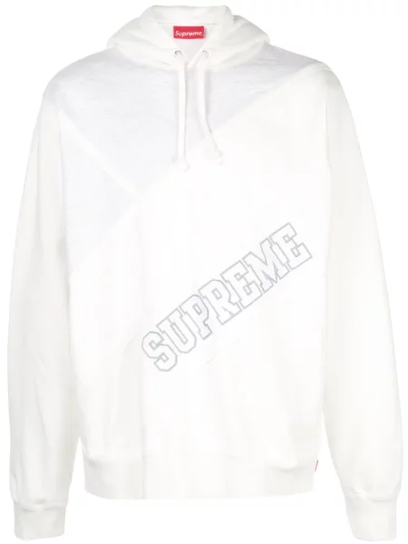 Hanorac cu glugă Supreme cu imagine alb