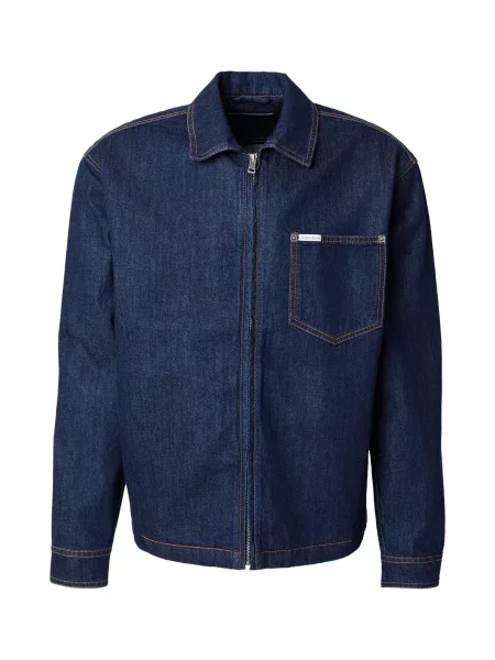 GUESS JEANS Geacă de primăvară-toamnă închis albastru