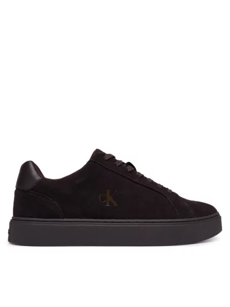 Sneakers Calvin Klein Classic Cupsole Laceup Su Vișiniu maro