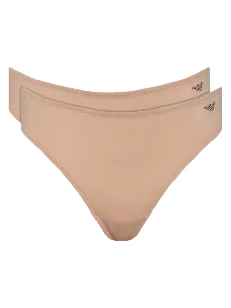 Emporio Armani Underwear Tanga szett Világos bézs