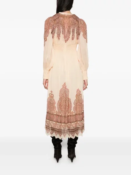 Rochie midi Zimmermann cu imagine cu model paisley
