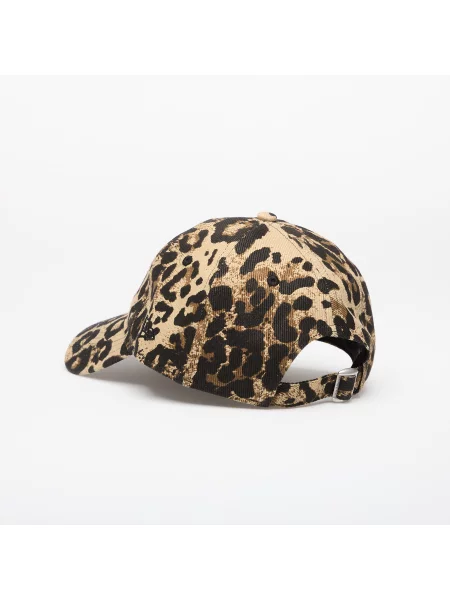 Șapcă New Era cu model leopard din piele de căprioară maro