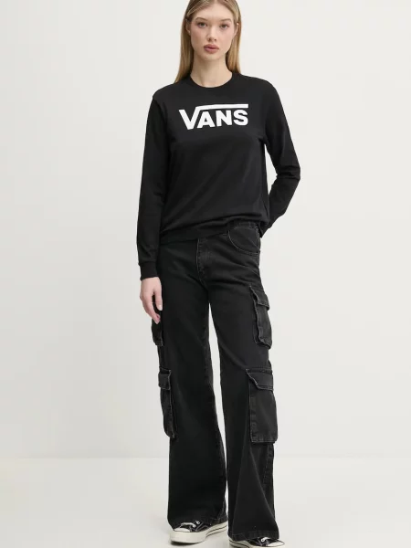 VANS Tričko / biela čierna
