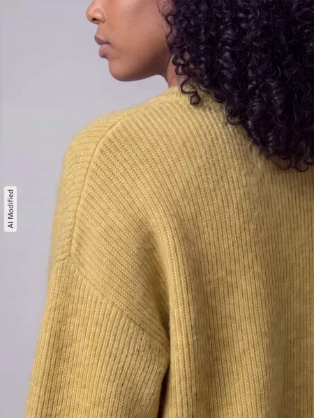 Sweter o kroju relaxed fit z mieszanki wełny model LULU' Selected