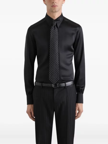 Cravată Dolce & Gabbana cu buline negru