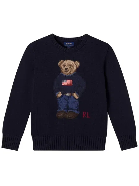 Koszulka polo Polo Ralph Lauren z okrągłym dekoltem granatowa