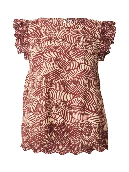 ONLY Bluză ONLLOU ruginiu / cappuccino maro