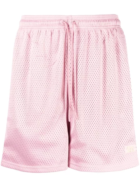 Pantaloni scurți Advisory Board Crystals cu broderie plasă roz