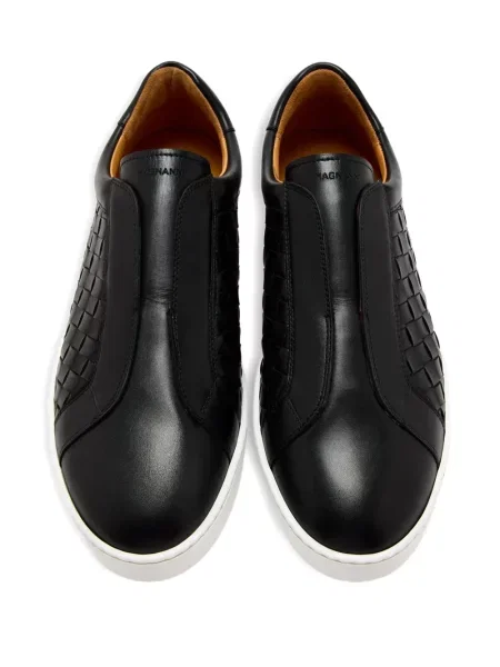 Sneakerși Magnanni din piele slip-on negru