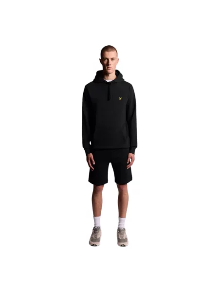 Bluza z kapturem Lyle & Scott z kapturem czarna